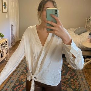 Rag and bone white blouse